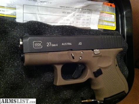 ARMSLIST For Sale Trade New Glock 27 Gen 4 Flat Dark Earth