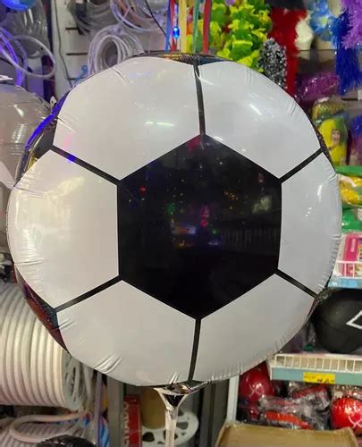 Balão Metalizado Bola De Futebol 45 45cm Kit C 50 Parcelamento sem