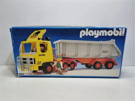 PLAYMOBIL 3141 REMORQUE De Chantier Vieux Camion Benne Mammut EUR 159