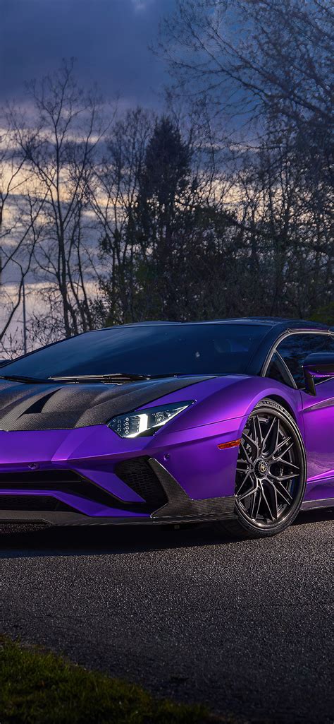 1242x2688 Purple Lamborghini Aventador 5k Iphone XS MAX HD 4k Wallpapers, Images, Backgrounds ...