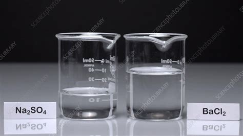 Barium Sulfate Precipitate Stock Video Clip K0109253 Science Photo Library