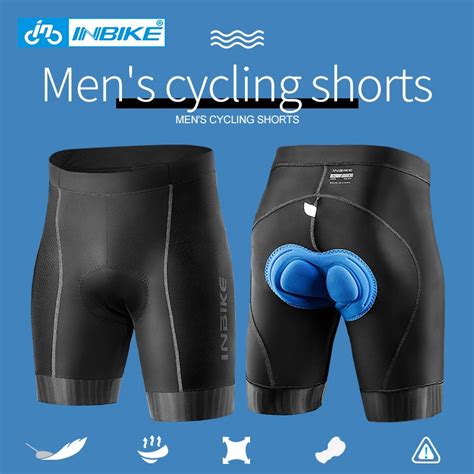 INBIKE Men Cycling Shorts Cycling Underwear Silicone Pad Shockproof