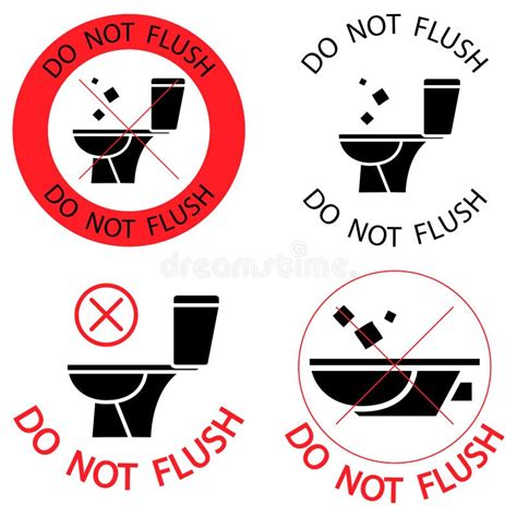 Please Flush Toilet Stock Illustrations Please Flush Toilet Stock