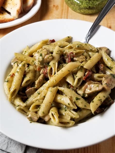 Chicken Pesto Pasta With Sun Dried Tomatoes Amanda Cooks And Styles