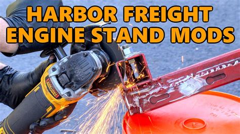 Harbor Freight Engine Stand Mods Reinforcement Brakes Handle And