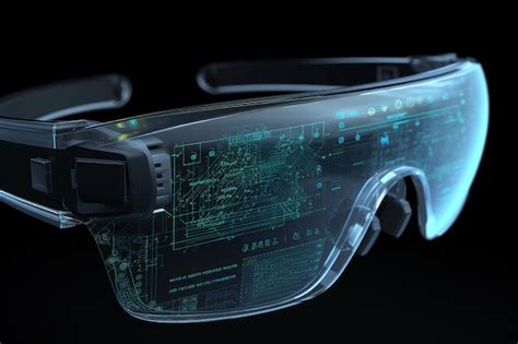 Premium Ai Image Holographic Tech Glasses Generate Ai