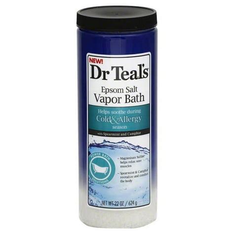 Dr Teals Cold And Allergy Season Epsom Salt Vapor Bath 22 Oz