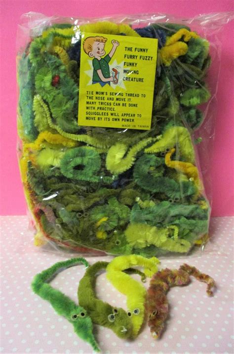 Salvage Vintage Squirmles Squiggly Fuzzy Worms Worm Toy Etsy