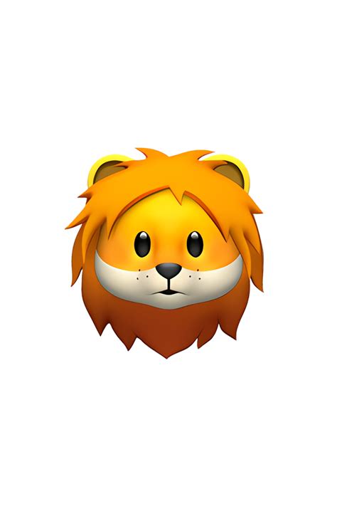 🦁 Lion Emoji Detailed Illustration Of Majestic Lion Face