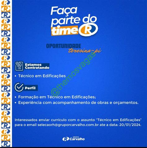 T Cnico Em Edifica Es Teresina Pi Vaga S Themos Vagas