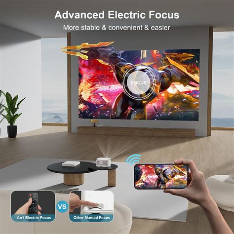 Lisowod P Mini Portable Rechargeable Projector With Wifi And