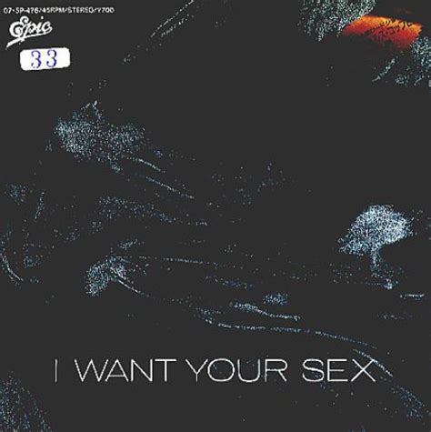 George Michael I Want Your Sex Japanese Promo Vinyl Single Inch Record