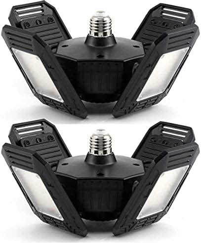 Led Garage Lights Lumen K Daylight W Three Leaf Led