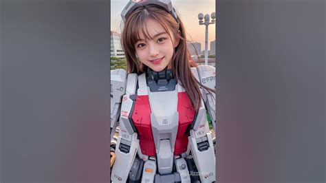 [4k] Ai Gundam Girl Cosplay 건담 걸 ガンダムガール गुंडम गर्ल Девушка из Гандама Cosplay Ai