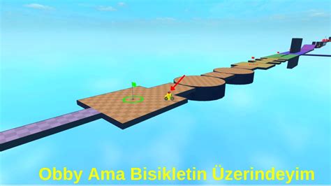 Obby Ama Bisiklet Üzerinde Yapıyorum Roblox YouTube