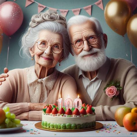 Premium Photo Centenarian Bliss A Heartwarming Moment As An Old