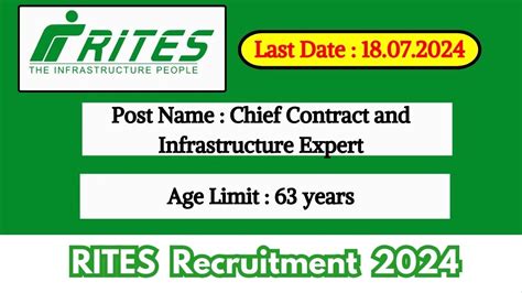 Rites Recruitment Notification Out For Job Openings Check