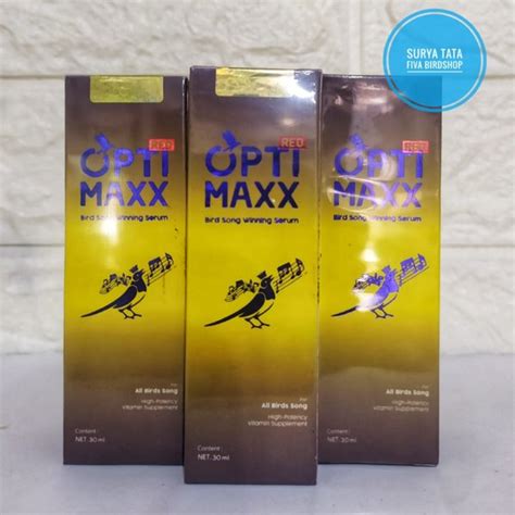 Jual Optimaxx Vitamin Penggacor Burung Pleci Murai Batu Kacer C Ijo