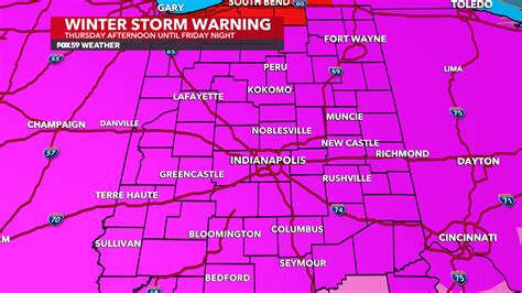 Indiana Snow Storm Coming Winter Storm Warning