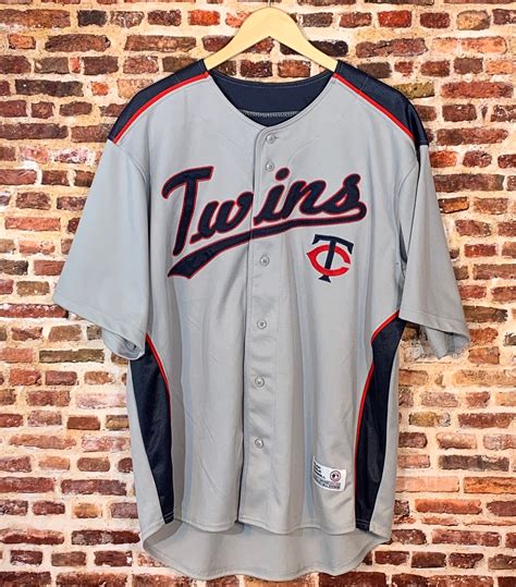 Vintage Minnesota Twins Mens Xl Baseball Jersey Rare Made Etsy