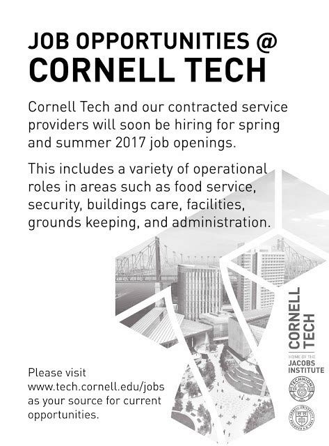 Roosevelt Islander Online Roosevelt Island Cornell Tech Campus Jobs