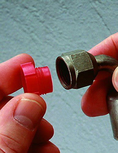 Caplugs 99191177 Plastic Threaded Plug For Inverted Flared Fittings Red