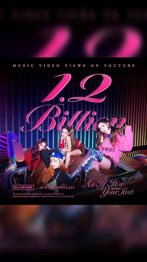 As if it's your last MV hits 1.2B views on YouTube || Blackpink ...