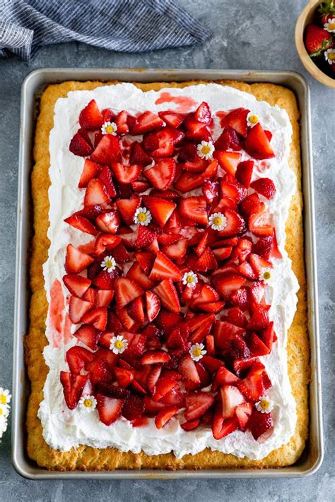 Sheet Pan Strawberry Shortcake Recipe No 2 Pencil