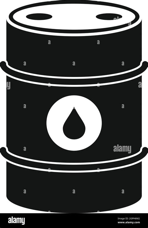 Metal Oil Barrel Icon Simple Style Stock Vector Image And Art Alamy