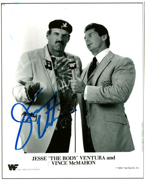 Autograph Of Jesse Ventura And Vince Mcmahon