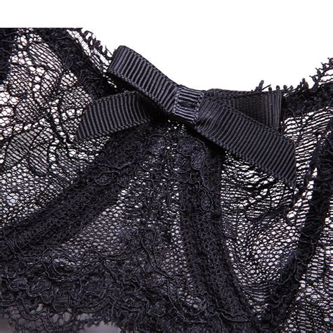 Varsbaby Sheer Lace Unlined Bra Women Sexy Ultra Thin Beauty Cup