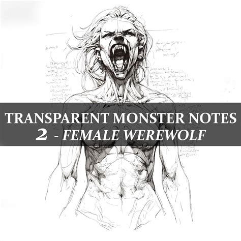 16 Page Transparent Background Monster Notes 2, Chapter 2 Female