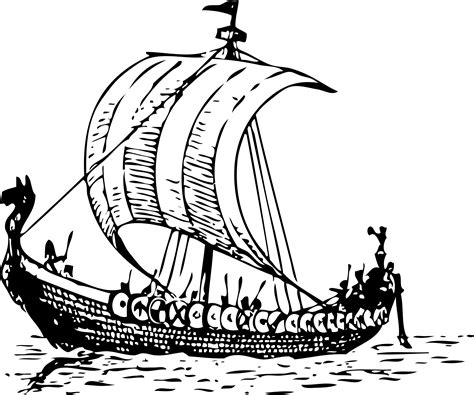 Viking Ship Sketch At Explore Collection Of Viking