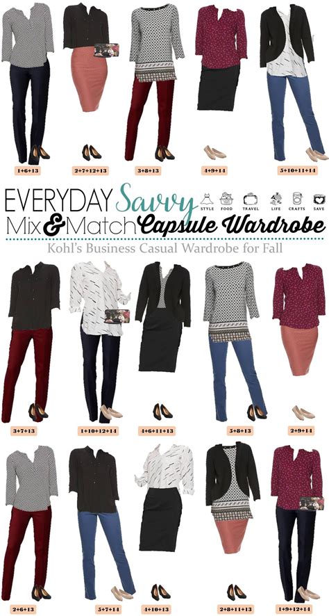 Here Is A Fall Business Casual Capsule Wardrobe These Pieces Mix And