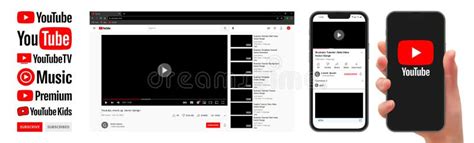 Youtube Mobile Interface You Tube Screen Social Media Video Hosting