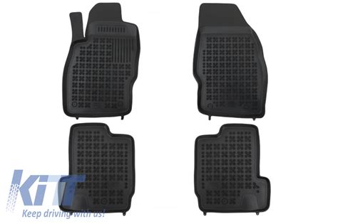 Floor Mat Rubber Black Suitable For Opel Adam