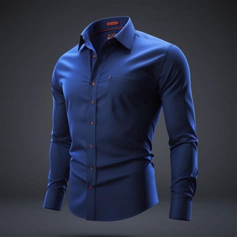 Premium Psd Dark Blue Shirt Psd On A Dark Background