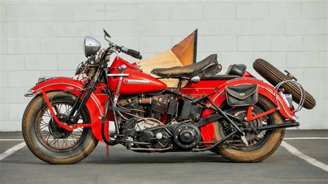 1947 Harley Davidson Fl Knucklehead With Sidecar For Sale At Auction