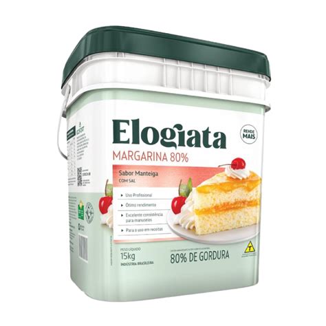 Margarina 80 Lip C S Elogiata 15Kg Mega Chef MegaG Alimentos