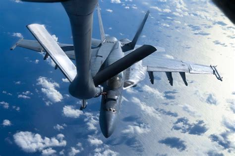 Dvids Images Us Air Force Kc 135 Refuels Navy Fa 18 Super Hornet