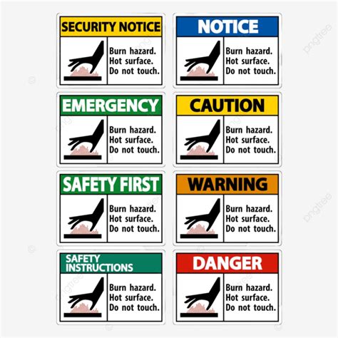 Hot Surface Vector Hd Images Burn Hazard Symbol Surface Hot Graphic Dangerous Chemical PNG