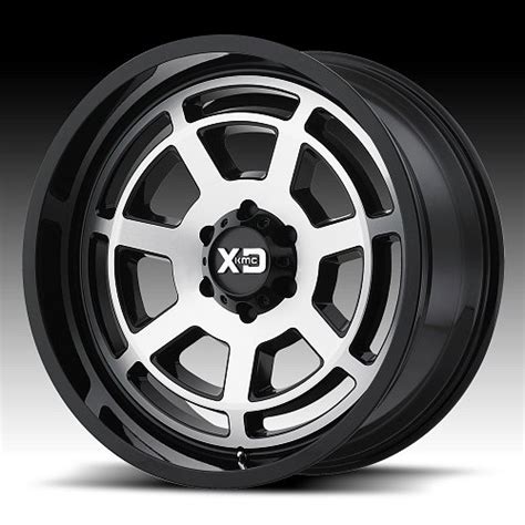 XD Series XD824 Machined Black Custom Wheels Rims XD824 Bones