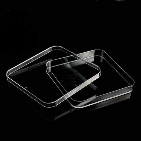 10pcs Lot Disposable 13cmx13cm Plastic Polystyrene Square Petri Dish