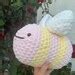 Strawberry Lemonade Chunky Crochet Bumble Bee Soft Fluffy Stuffed