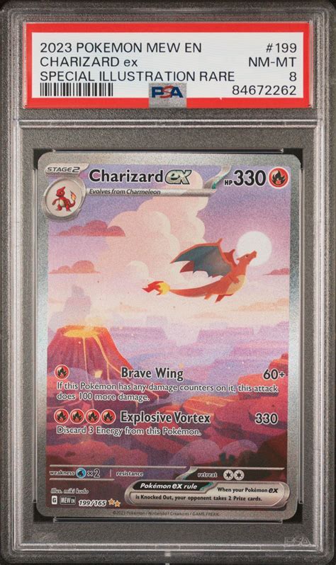 POKEMON MEW EN 151 2023 Pokemon Mew En 151 199 Charizard Ex PSA