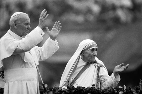 Mother Teresa And Pope John Paul Ii