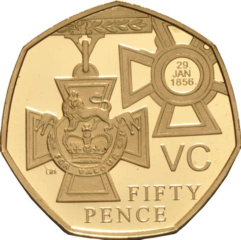 Gold Proof 2006 Fifty Pence Piece Victoria Cross 2 Coin £1506