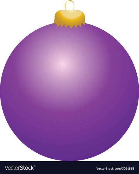 Purple ball ornament Royalty Free Vector Image