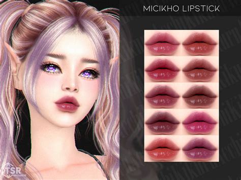 The Sims Resource Michiko Lipstick In 2024 Makeup Cc Sims 4 Cc