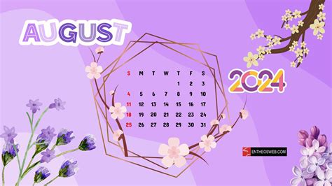 August 2024 Calendar Desktop Wallpaper Calendar Printables